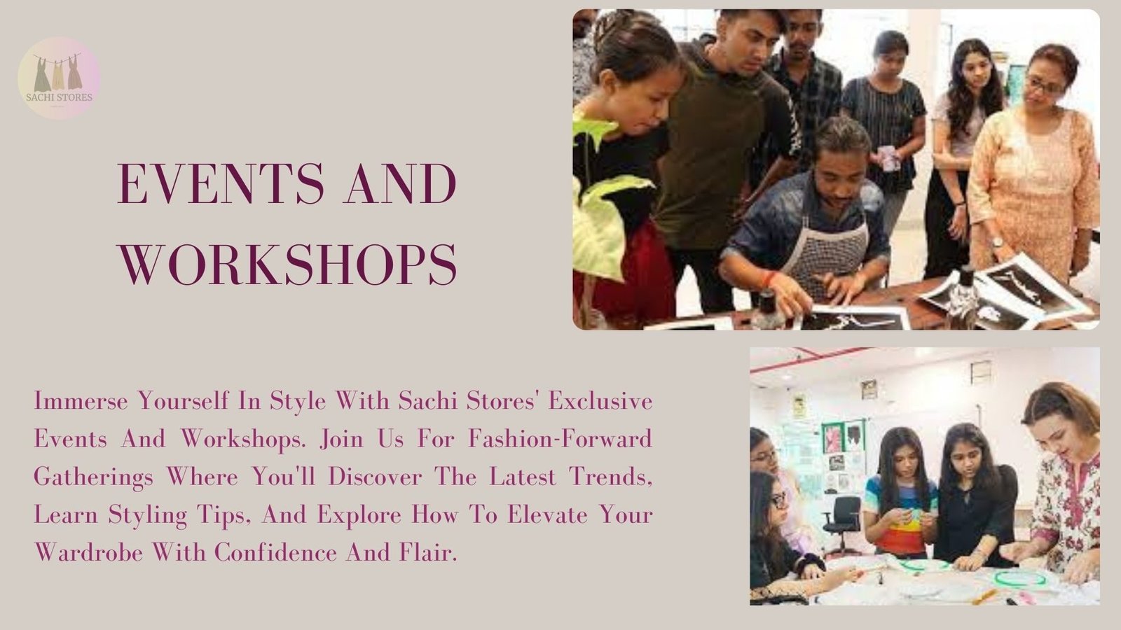 events and workshops banner